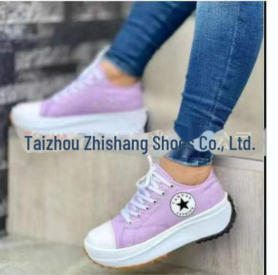 Damskie płócienne buty na grubej podeszwie 2022, Rozmiar 43 - Transgraniczny styl casual