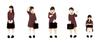 PM Office A 180 Super Mini Figure 7: Sailor Uniform Set 2 from That Day, 180 Scale, Pre-painted, PVC Figure, MS046
