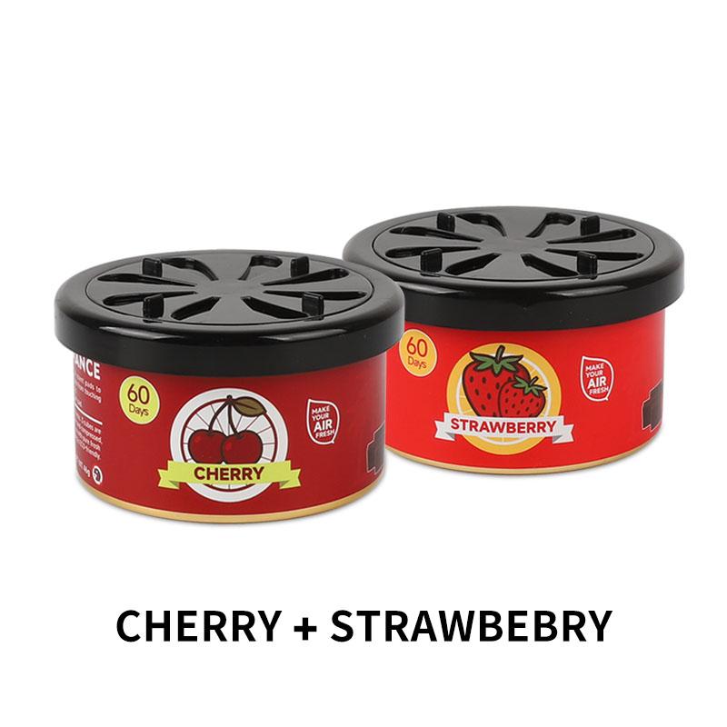Cherry scented Car air freshener automobile perfume wood block essential oil diffusion fragrance long-lasting  elimination odor