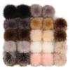 10CM Faux Fox Fur Ball Set - Plush Artificial Fur Balls for DIY Mobile Phone Pendants