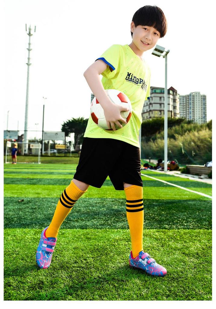 Kids' Studded Velcro Football Shoes for School and Outdoor Training
