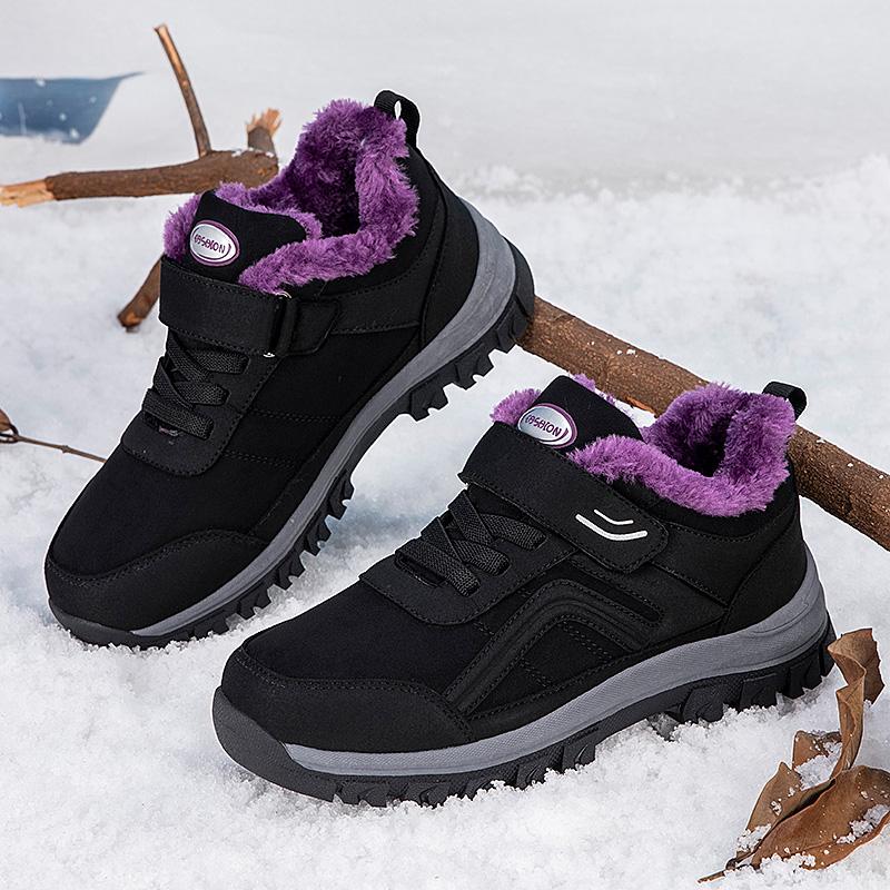 YRZL Men's Winter Boots Thermal Waterproof Boots Anti Slip Snow Shoes Warm Thermal Outdoor Hiking Boots Non Slip Men Footwear