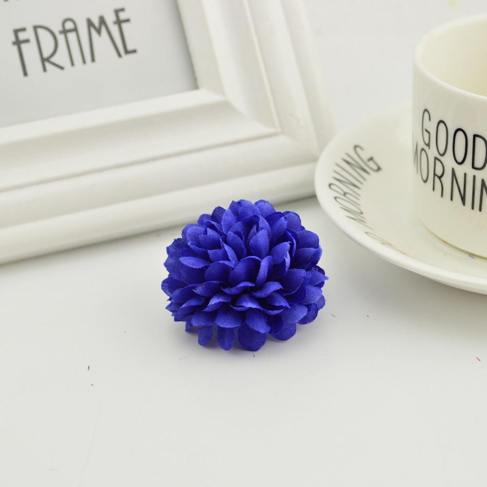 5CM 10pcs Multi-Layer Silk Chrysanthemum Heads Artificial Flowers Cheap for Home Wedding Decoration Diy Wreath Bride Bouquet