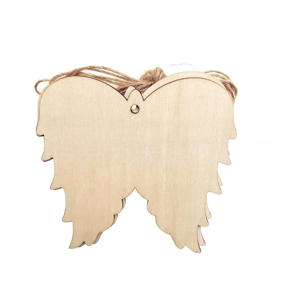 10PCS Wooden Christmas Ornaments Wood Slices DIY Blank Hanging Ornaments Kit for Crafts Centerpieces Christmas Tree Decorations