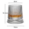 Premium Clear Whiskeys Glass with Rotating Base for Stress Reduction Crystal Cocktail WIne Glass Elegant Glassware Gift