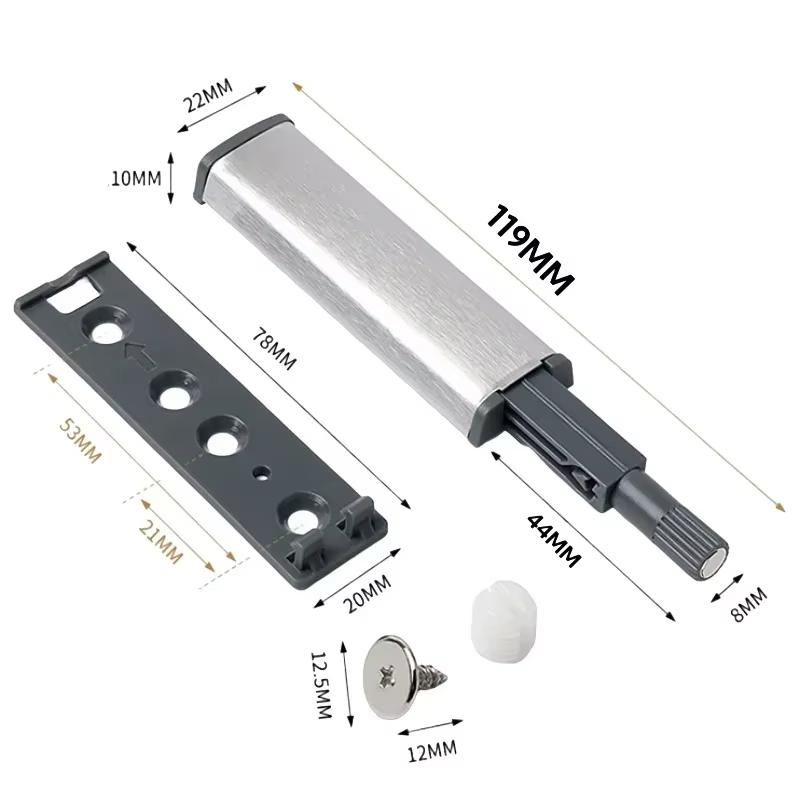 10/20 Pack Magnetic Push Latches for Cabinets Push To Open Cabinet Hardware Push Touch Latch Kitchen Door Push