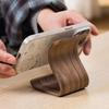Wood Tablet Stand Yellow Coffee Phone Stand Simple Display Rack  Desktop Ornament