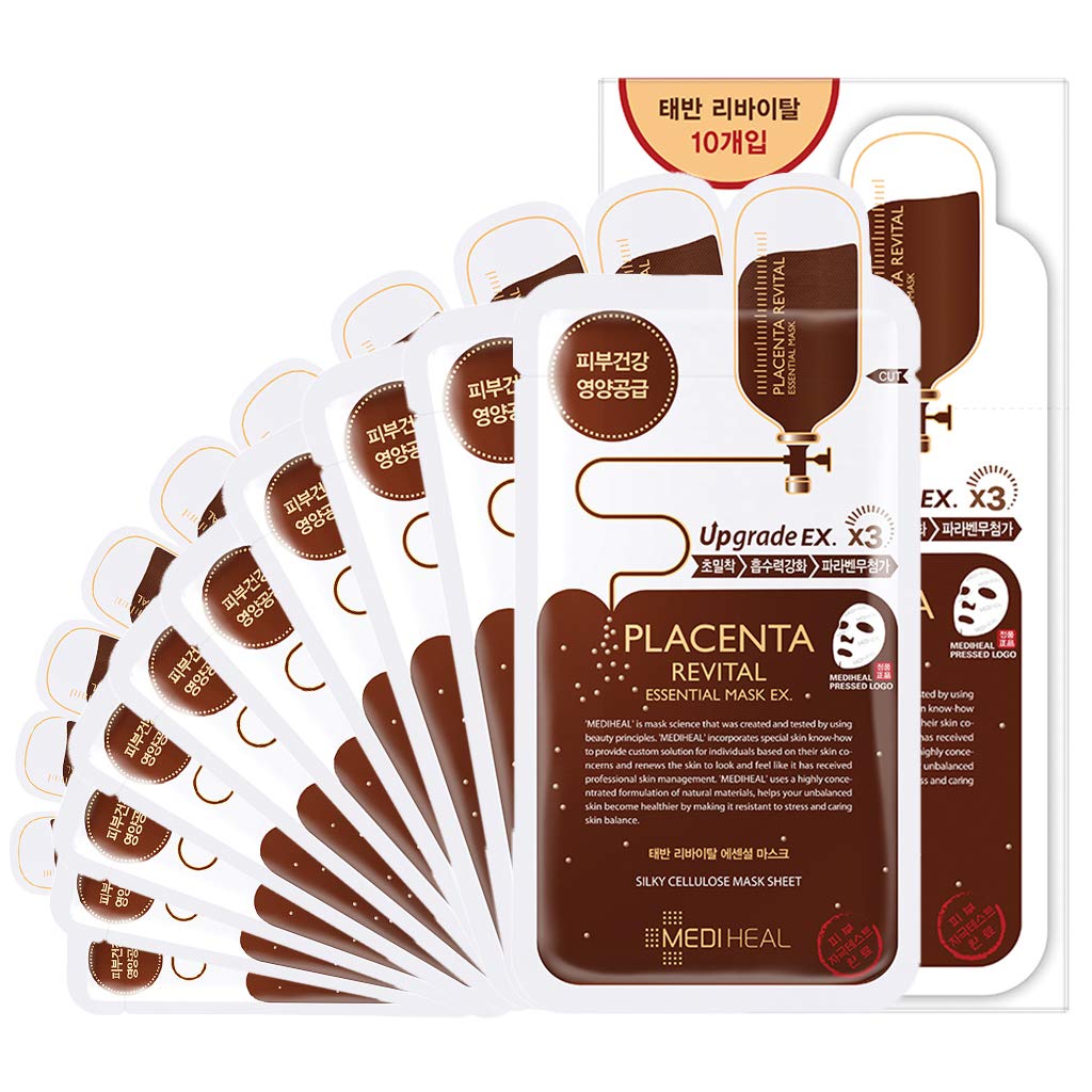 

MEDIHEAL PLACENTA REVITAL ESSENTIAL MASK 10 pieces face mask