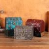 Houten Huisvormige Opbergdoos Met Slot Voor Sieraden En Accessoires
