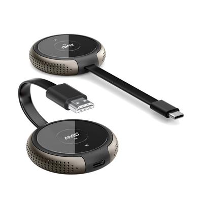 AIMIBO Wireless HDMI Transmitter and HDMI Receiver 30M Stable Transmission for iPhone TV Wireless To HDMI Screen Wireless Display Adapter USB-C Set,