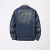Men's High-Quality Classic Blue Denim Jacket - Autumn/Winter Collection