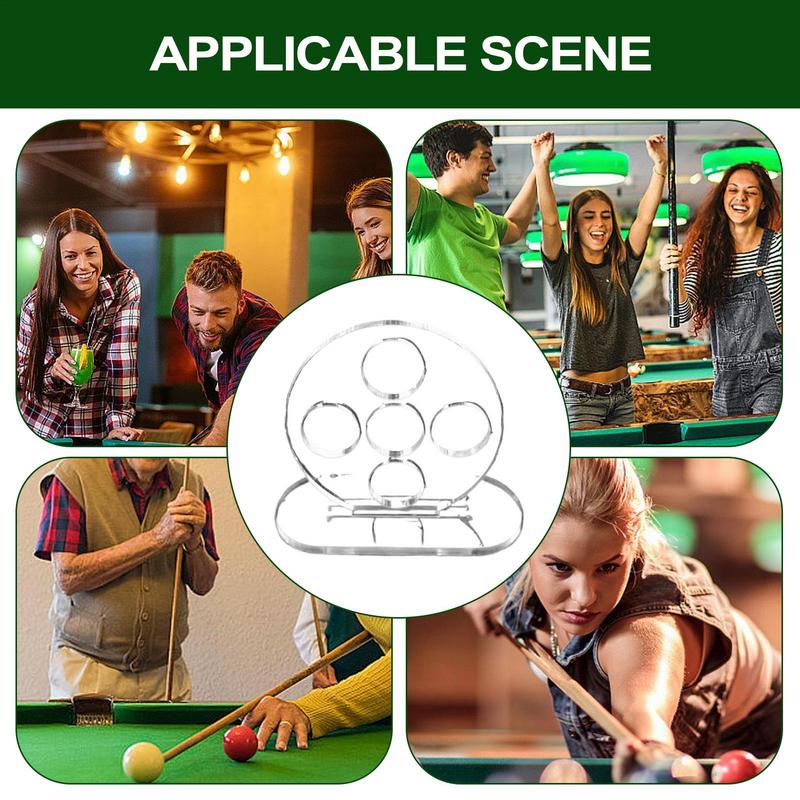Billiard Rod Trainer Billiard StrokeExerciser Transparent Lightweight 5 Holes Pool Cue Strokes Training Device Billiards Access
