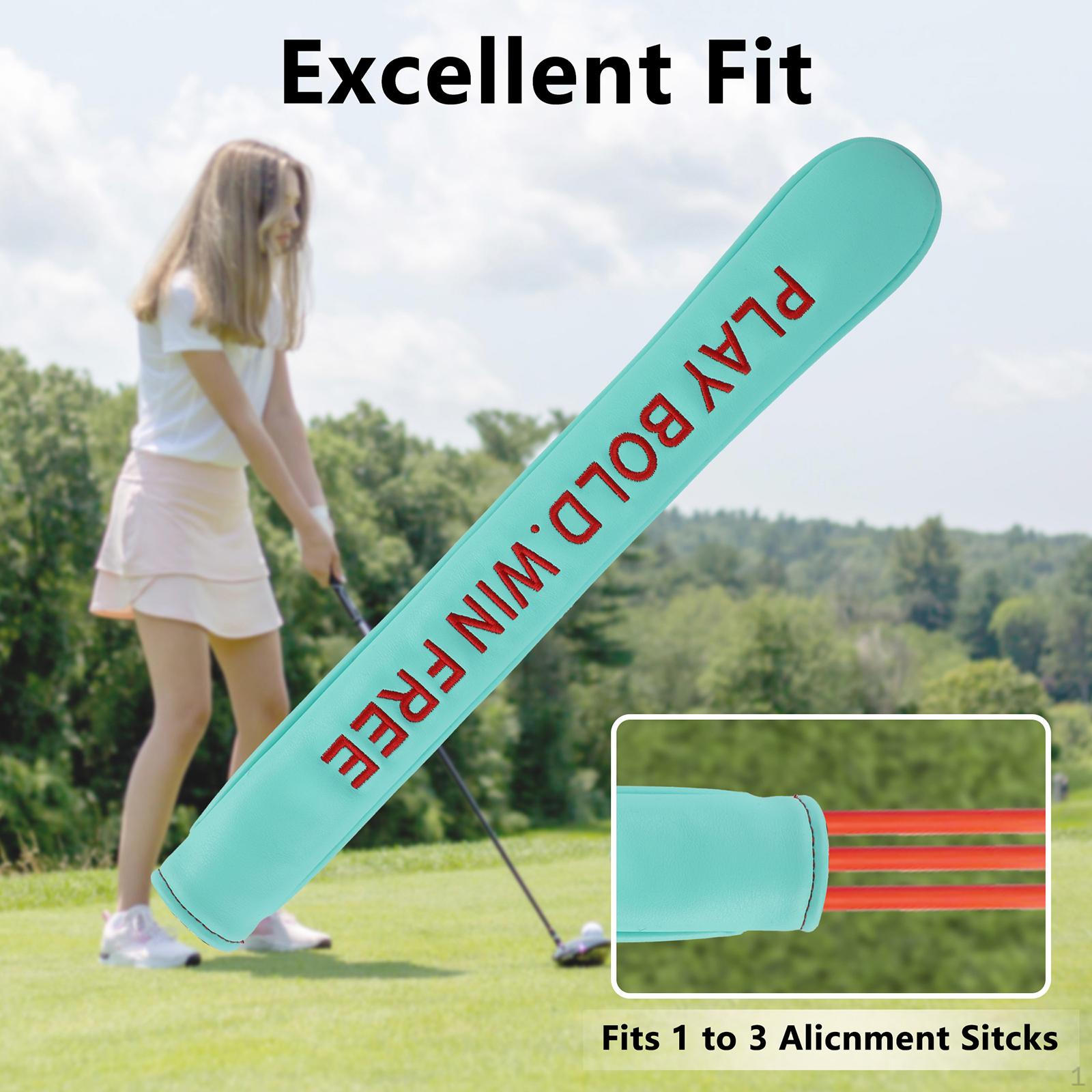 Golf Alignment Sticks Cover Protective Case for Aiming Exercise