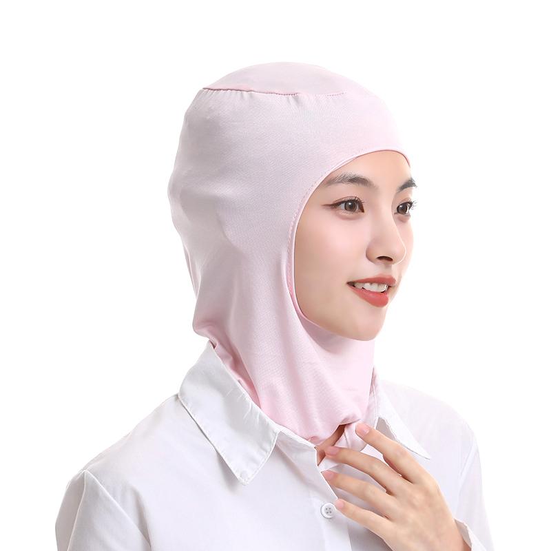 

Print Logo Dustproof Chef Hat Unisex Catering Hygiene Neck Protector Hair Loss Proof Breathable Balaclava Cap Men Work Caps розовый