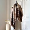 Classic Leopard Print Imitation Cashmere Scarf Women's Korean Version Shawl Dual-purpose Scarf Versatile Travel Decoration