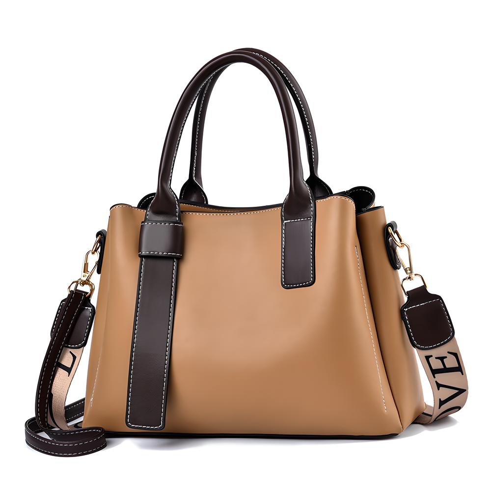Soft Leather Crossbody Bag High-Capacity Women Handbag Business Commuting Tote Bag Versatile Shopping Travel Lady Shoulder Bag