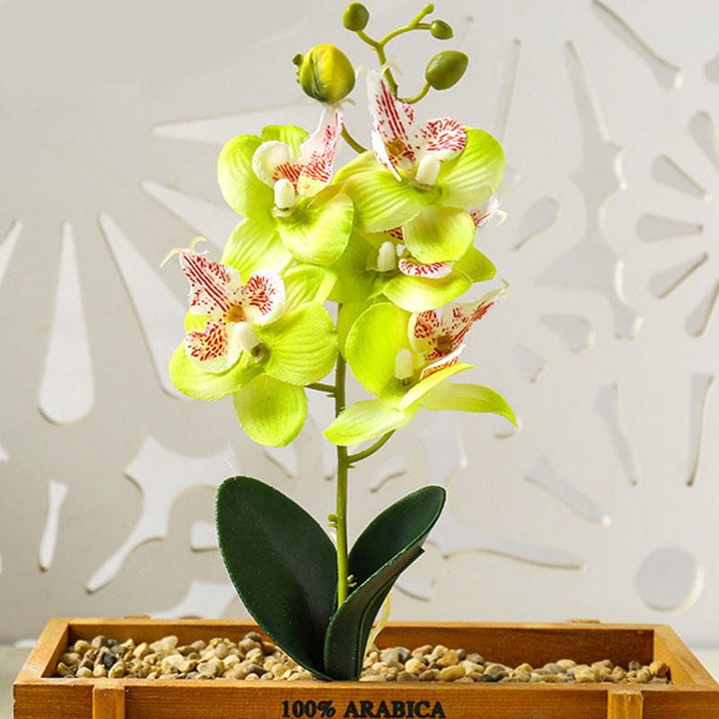 

Реалістичний на дотик Міні Маленька Орхідея Штучна Квіткова Гілка Підроблені Кімнатні Рослини Весільний Реквізит Вечірка Дім Різдвяний Декор Настільна Експозиція