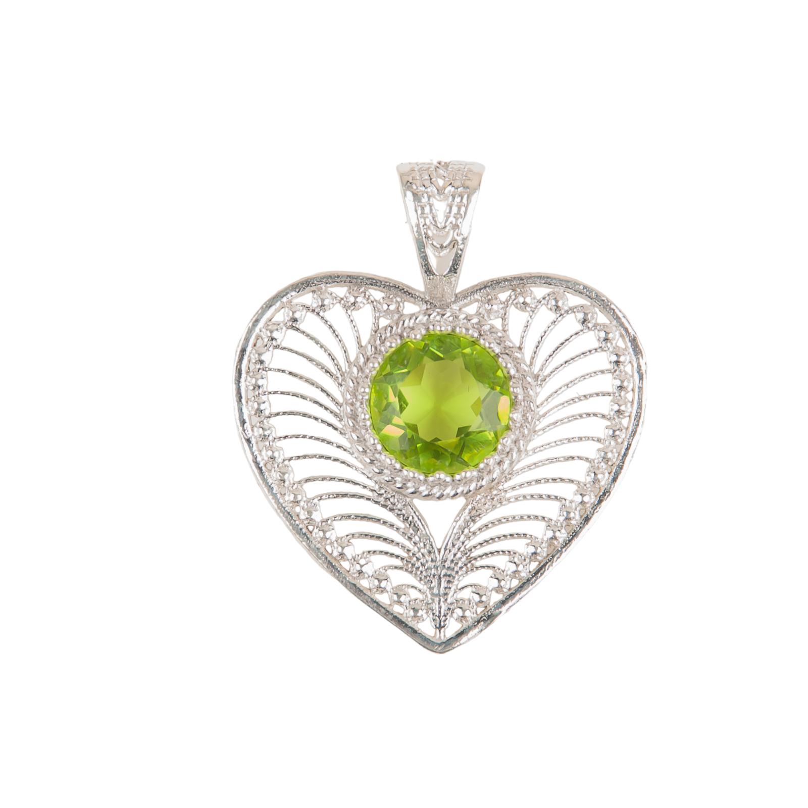 

Natural Peridot Gemstone 925 Sterling Silver Jewelry Pendant 1.4 For Women CP-15-3