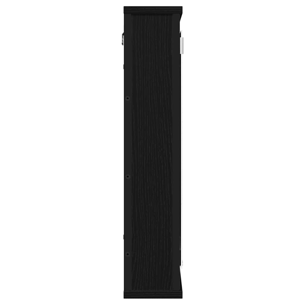 Duschspiegelschrank für Badezimmer mit Stauraum Eiche außen 42x12x60 cm
