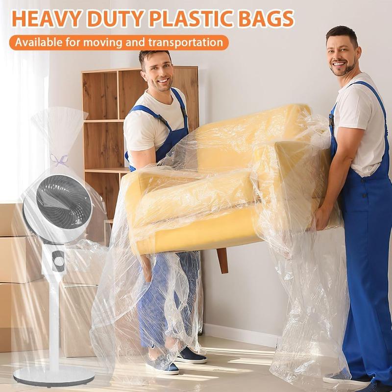 10Pcs Extra Large Clear Plastic Bags, 100x152cm, Large Reusable PE Plastic Bags for Luggage, Luggage, Furniture, Quilts, Chairs, PE Toys