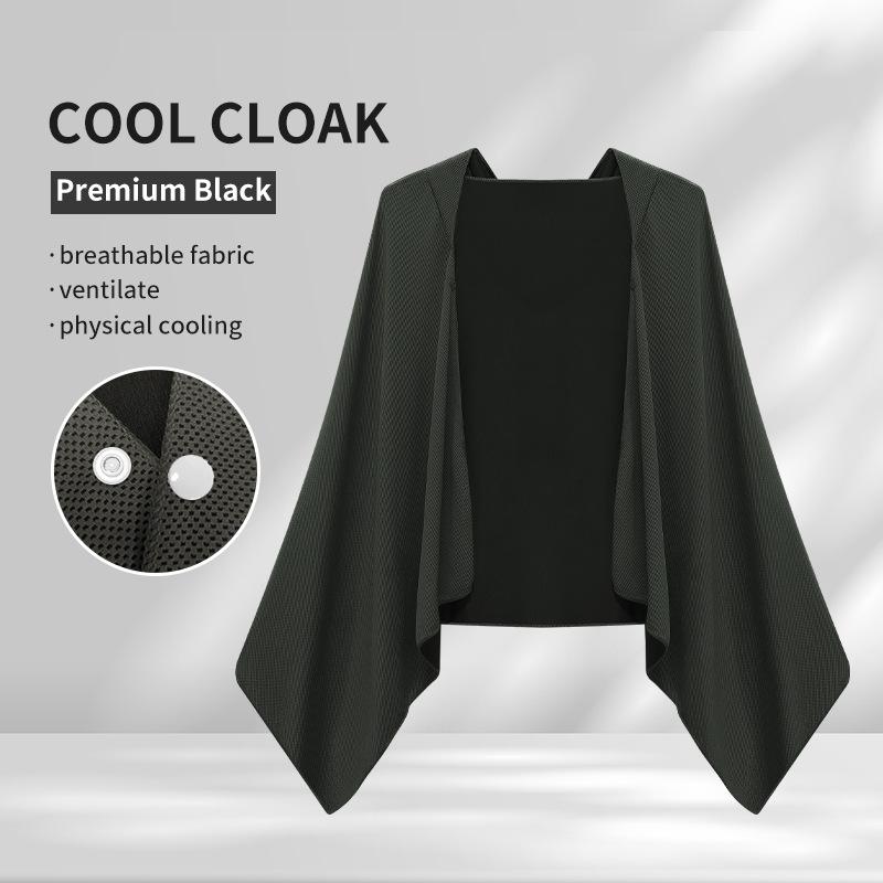 Quick-drying Hooded Cold Cloak Ice Silk Breathable Cool Sports Bath Towel