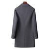 Cappotto Uomo Autunno Inverno in Lana Fatto a Mano Double-face Medio e Lungo Business Casual Cappotto di Lana Trench da Uomo
