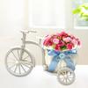 Porte-fleurs Panier en rotin Design tricycle Panier à fleurs Décoratif Tissé Panier de rangement pour Maison Mariage Centre de table