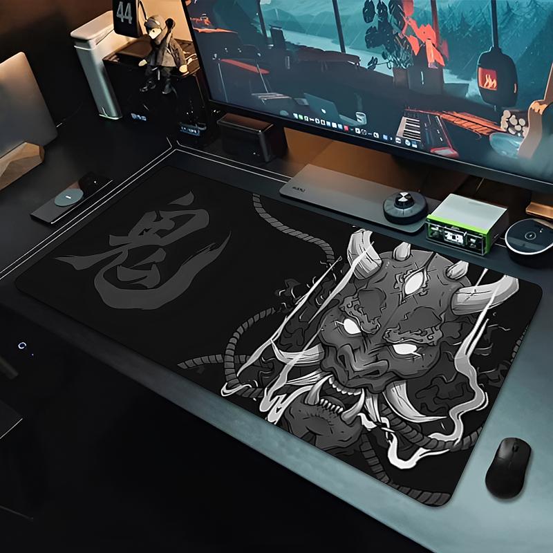 Extended Keyboard Desk Mat Samurai Warrior Japanese Mouse Pads Pc Gaming Nonslip Locking Edge Gamer Large Esports Mouse Pads