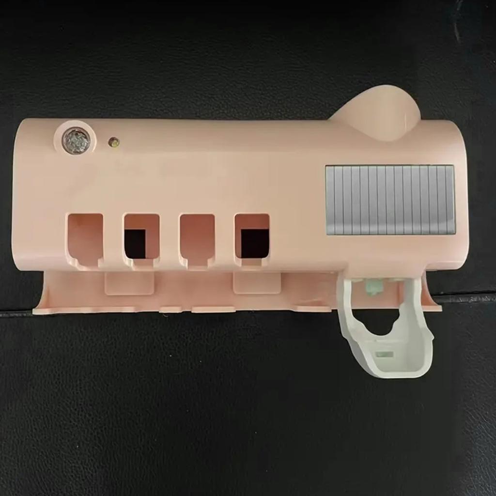 1pc Wall Mounted Toothbrush and Toothpaste Organizer - Electric Toothbrush Holder Space Saving Design - Intelligent Cleaning