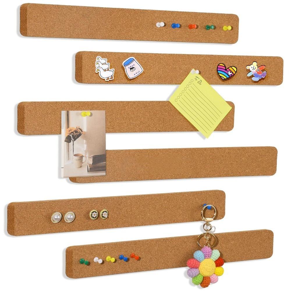 Cork Material Pushpin Cork Board Self Adhesive Wall Message Board  Photos Wall Decor