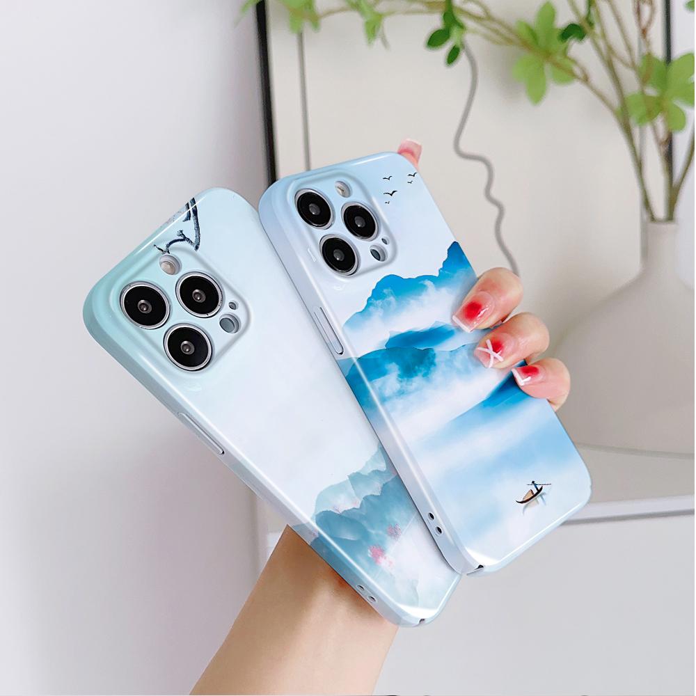 All-inclusive Film Phone Case Cartoon Fashion Design Hard Shell Full Cover Camera Protection Case for iPhone Huawei Honor Vivo Google