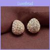 Fashion Women's Elegant Korean Style Crescent Moon Rhinestone Stud Earrings