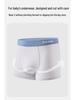 Boys' Pure Cotton Antibacterial Boxer Briefs, Class A, for Teenagers and Older Kids, Comfortable Fit Without Pinching.