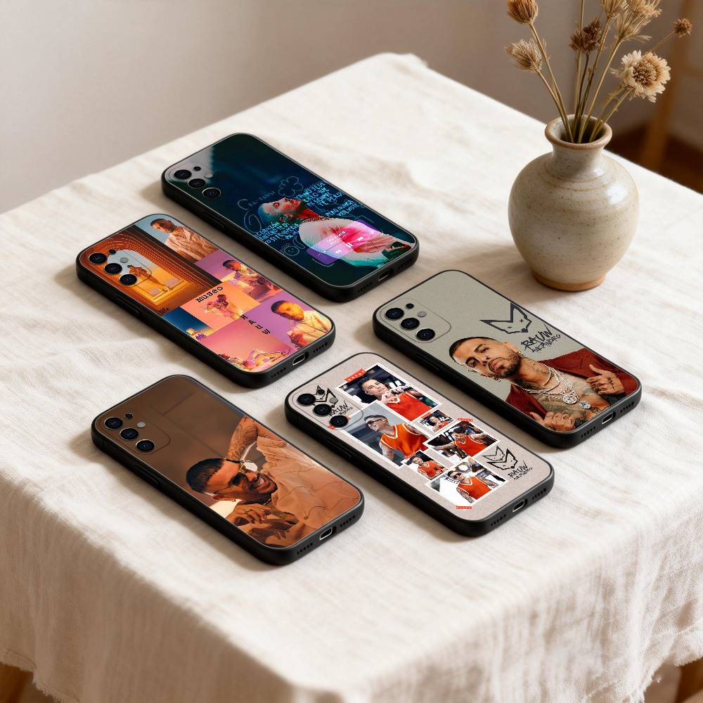 Singer R-Rauw Alejandro Phone Case For Samsung S26,25,24,23,22,30,21,10,9,Ultra,Plus,Lite Black Soft Case