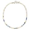 Summer Mens Geometric Shell Bead Necklace With Stainless Steel Chain For Casual Wear
