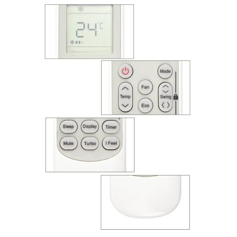 Direct Replacement Remote For Traiden Air TCS121M EMTCS121A CMTCS121A EMTHS121A Air Conditioner Works With Select Models