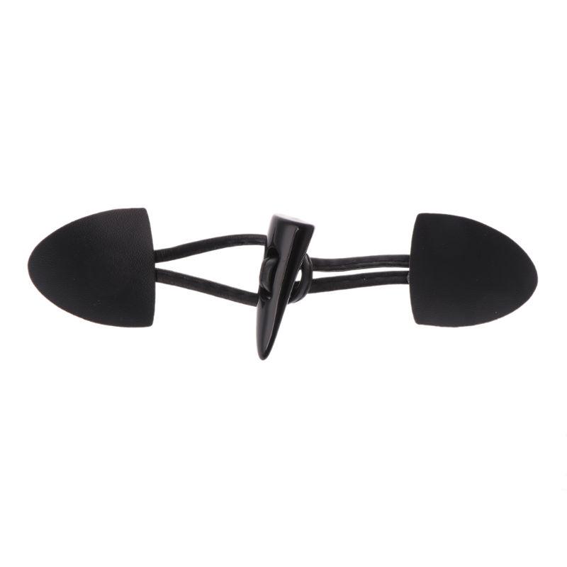 6 Pairs Leather Horn Toggle Closure Buttons Coat for Jacket Duffle Shawl Clothes
