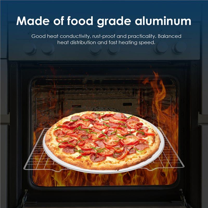 Temperature Resistant 6Pcs 12Inch Pizza Screen Non-Stick Oven Baking Tray Reusable Mesh Pan