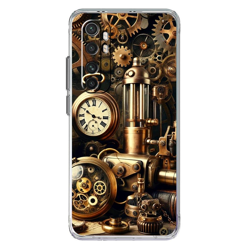 

Transparent Phone Case for Xiaomi 17 15 14 13 12 11 Ultra Poco X3 NFC F3 F6 F7 X7 X6 Pro Lite Soft TPU Mechanical Gear Pattern for 17 Pro Max