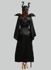 [Hosaku Co., Ltd.] Witch Ghost Sleeping Beauty Maleficent Vampire Ghost Zombie Vampire Devil Costume Women's Fancy Dress (Witch 3)