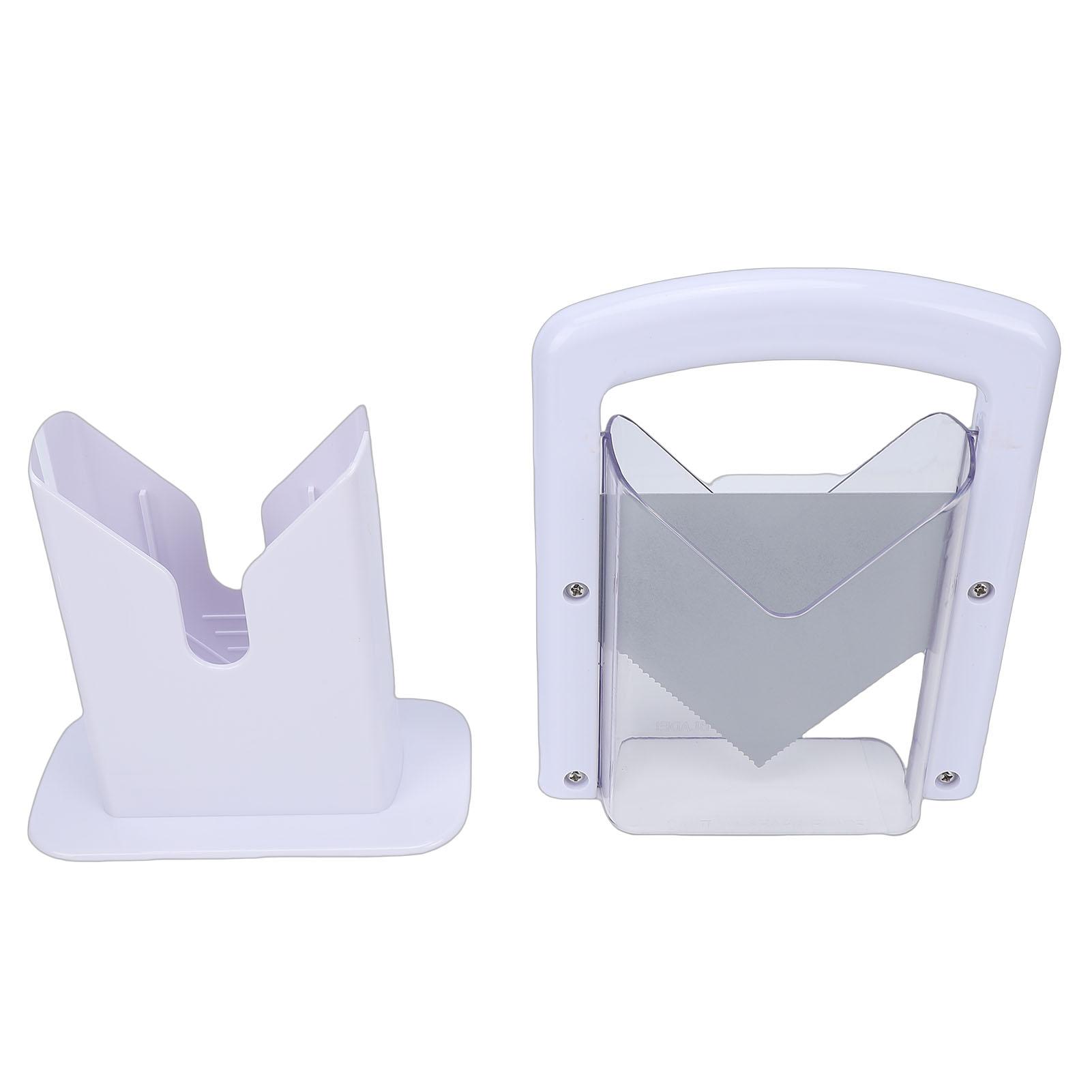 Vestidos White Bagel Cutter Stainless Steel Efficient Home Kitchen Breakfast Bread Cutting Tool With Cover Grip