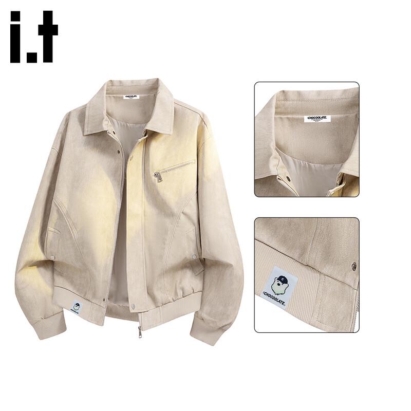 :CHOCOOLATEit Men s Tie-Dye Faux Suede Jacket 2XL