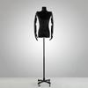 Korean Style Black Off-Shoulder Women's Half Body Mannequin with Right Angle Shoulder and Full Body Display Stand