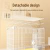 Reinforced Three-Layer Indoor Pet Cage with Toilet for Small Dogs