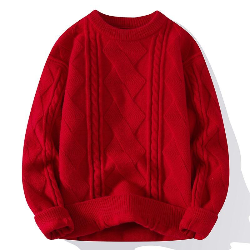 Hot Sale, Popular, New Casual Crew Neck Sweater In Autumn and Winter, Bottom Knitted Sweater, Large Size Loose Sweater.