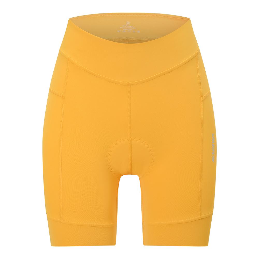 Hiserwa Women's Abdomen Control Cycling Shorts with Silicone Padded Hip Lift
