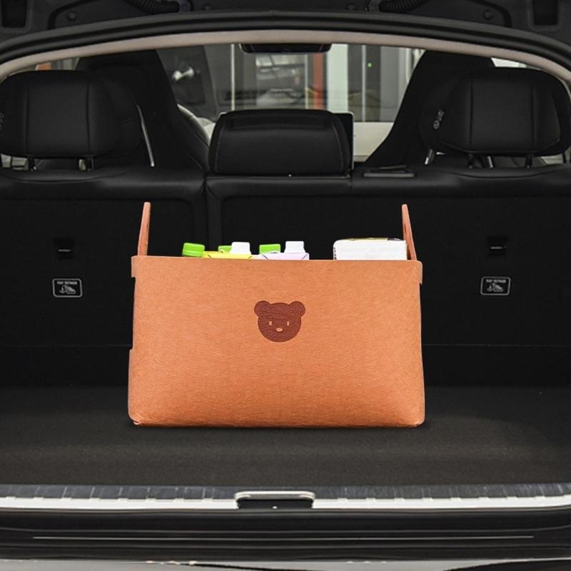 Foldable Car Home Storage Box with Sufficient Space Detachable Organizers Box