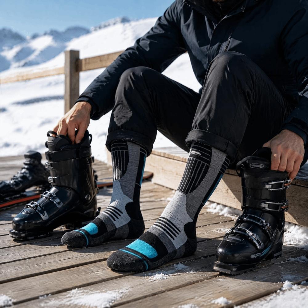 Warm Long Style Ski Socks Soft Comfortable Long Socks Winter Sports Socks Snowboarding