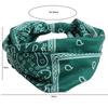 Wide Edge Yoga Headband Cashew Print Sports Sweatband Floral Bandanas Headband  Girls Ladies
