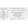 For Mitsubishi Paiero Montero 2pcs Rear Suspension Trailing Arm Bushing MR510418 4125A006